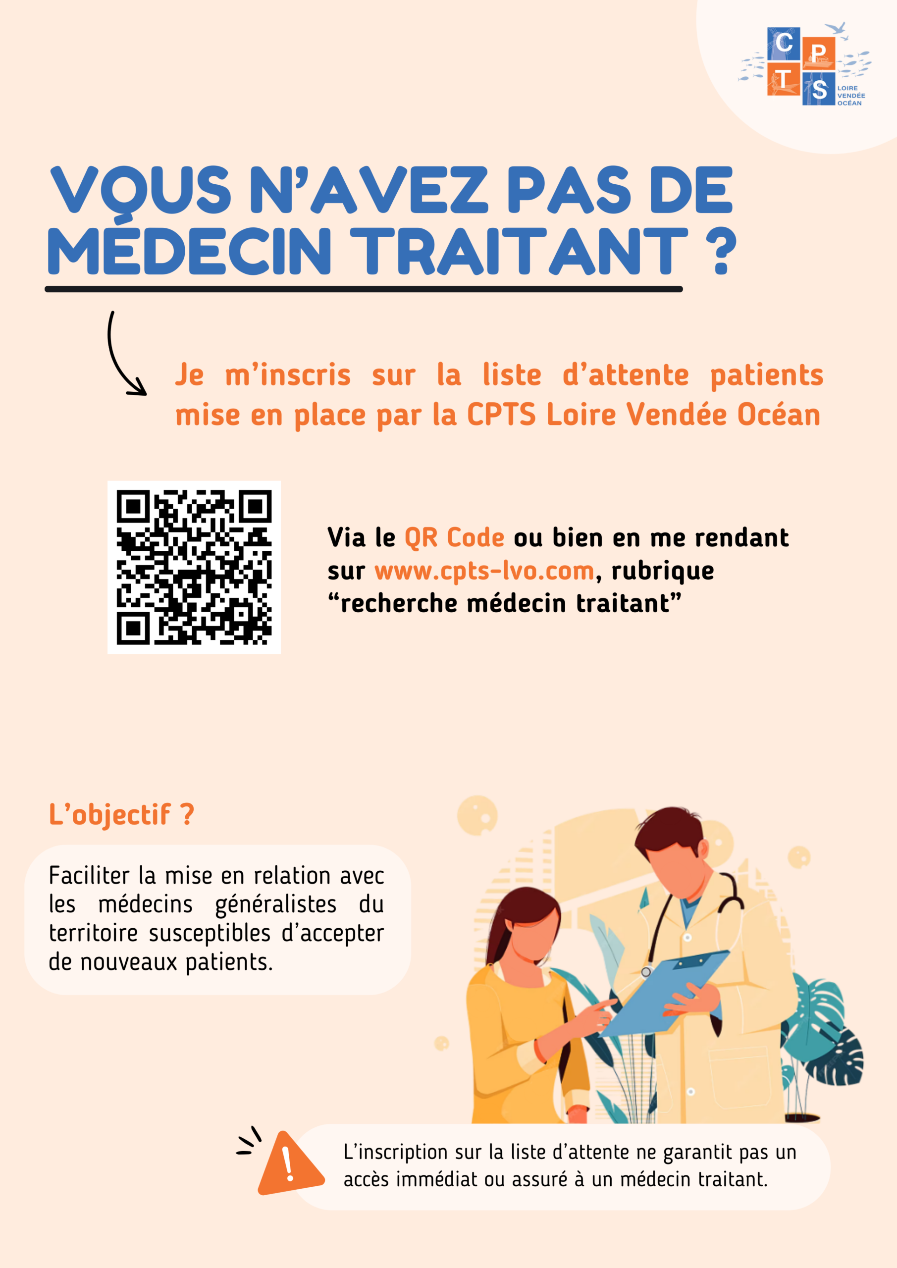 Patients sans médecin traitant : liste d&rsquo;attente